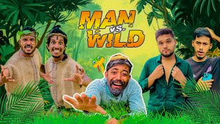 Man Vs Wild ॥ Bangla Funny Video ॥ KaKa On Fire ॥ [upl. by Cerellia]