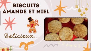 BISCUITS AMANDE ET MIEL [upl. by Onirefez]