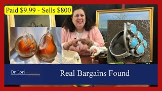 Real Bargains Found  Goodwill Blueboxes amp Estate Sales  Murano Glass Jewelry Silver by Dr Lori [upl. by Vittoria788]