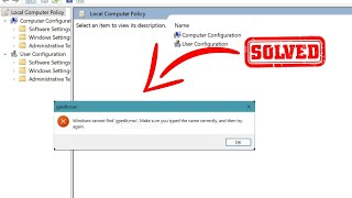 Windows Cannot Find gpeditmsc  How to Enable the Group Policy Editor in Windows 10 or 11  2024 [upl. by Anilek]