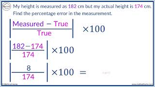 How to Calculate Percentage Error [upl. by Nannette449]