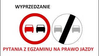 Wyprzedzanie  pytania z egzaminu na prawo jazdy [upl. by Nimaj]