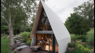 Ultimate Tiny House AFrame Cabin Tour Small House Design Ideas amp Sustainable Living [upl. by Frick]