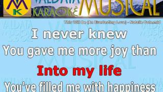 This Will Be An Everlasting Love Natalie Cole Karaoke [upl. by Havot]