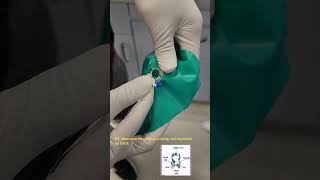 Putting on a rubber dam onto a clamp without tearing it dentalstudents [upl. by Brewer]