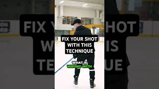 FIX YOUR SHOT WITH THIS TECHNIQUE hockeydevelopment hockeycoach [upl. by Aznerol]