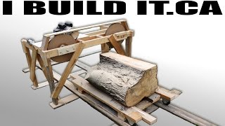 Making A Wooden Band Saw Mill From Scratch  Full Build [upl. by Sandi]