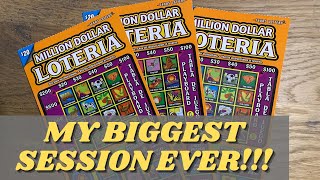 My Biggest Session Ever Wins  The Daily Loteria Ep 73  Texas Lottery ScratchOffs [upl. by Solon]