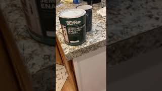 Painting my cabinets with Behr Alkyd [upl. by Bannerman468]