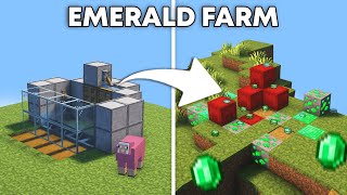 EASY infinite Emerald Farm in Minecraft 120 [upl. by Yelrebmik]