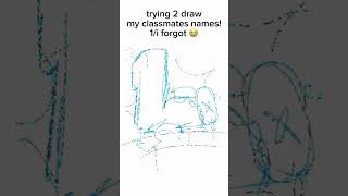 drawing my classmates names art shorts trending drawing [upl. by Champagne523]