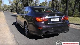 2016 Infiniti Q70 37 V6 0100kmh amp engine sound [upl. by Oiluig856]