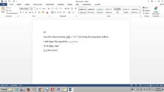 How to use subscript and superscript in equation of MS Word [upl. by Etnuad]