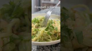 Espagueti poblano con camarones [upl. by Mathilda]