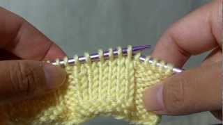 How to knit SSK Slip Slip Knit  Left leaning drease [upl. by Eeneg]