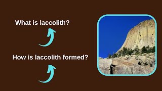 What is laccolith How is laccolith formed [upl. by Gainer926]