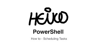 Windows PowerShell  How to  Scheduling Tasks [upl. by Lamphere]