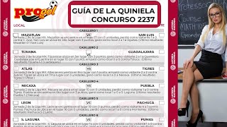 Guia de la Quiniela Progol 2237 [upl. by Uhayile]