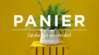 Tuto crochet  Panier ou cachepot en corde macramé  Un DIY de KREANDO [upl. by Nylegna]