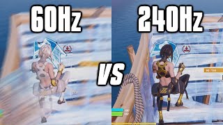 Testing 60Hz vs 144Hz vs 240Hz On Fortnite  Refresh Rate Comparison [upl. by Maffa277]