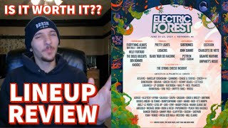 ELECTRIC FOREST 2024 LINEUP REVIEW  IS IT WORTH IT [upl. by Jackqueline287]