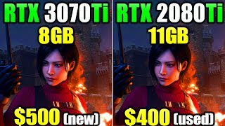 RTX 3070 Ti vs RTX 2080 Ti  More VRAM More FPS [upl. by Yerrot]