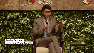 Canadas Trudeau Invokes Gretzky When Talking About AI [upl. by Mundford]