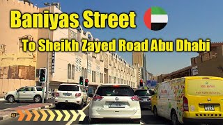 Baniyas Street  Al Maktoum Br  Sheikh Zayed Road Abu Dhabi To Al Hadiqa Street [upl. by Octavus]