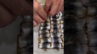 SARDE A BECCAFICO 🐟🍊 Stuffed Sardines SicilianStyle shorts asmr recipe [upl. by Airot948]