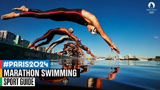 So how does Marathon Swimming work at the Olympics  Paris2024 [upl. by Adnert326]