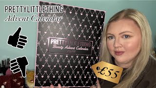 Unboxing PrettyLittleThing Beauty Advent Calendar 2024 Worth it [upl. by Druce507]