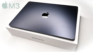 MacBook Air M3 13 inch 2024 Unboxing  ASMR [upl. by Leirbag681]