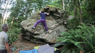 My Dad Likes Rocks V2 Squamish Bouldering [upl. by Groscr]