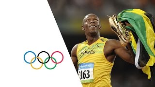 Usain Bolt Wins 100m200m Gold  Beijing 2008 Olympics [upl. by Neo]