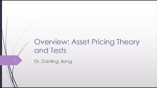 Research Overview Overview of Asset Pricing Theories [upl. by Silliw]