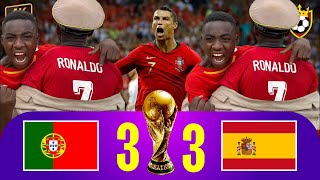 Legendary Match  FIFA World Cup Portugal vs Spain 33  Ronaldo hattrick ⚽️⚽️⚽️ Best goals [upl. by Timmy]