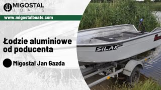 Aluminiowe łodzie wędkarskie Radzymin Migostal [upl. by Eenahc]