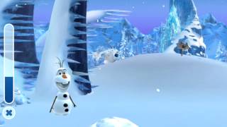 Frozen Olafs Adventures  Winter 2014  Snow Flakes Collection Disney App [upl. by Sudnac]