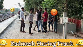 Gangster Prank 2024  Part1 Gangster Staring Prank  Pranks in INDIA  ​⁠​⁠ANSHUSOLANKIYT [upl. by Tarrah999]