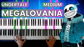 Undertale  Megalovania  Medium Piano Tutorial  Learn To Play Piano [upl. by Mohorva406]