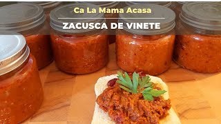 Zacusca de Vinete reteta pas cu pas ca la mama acasaCum facem zacusca in ArdealIulyaFoodStation [upl. by Ahsenyl]