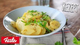 Warmer Kartoffelsalat mit EssigÖl – 4 Minuten Rezept [upl. by Anceline]