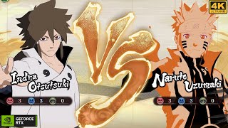 Indara Otsutsuki Vs Naruto Uzummaki CPU VS CPU  Naruto x Boruto Ultimate NInja Storm Connections [upl. by Naellij]