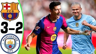 Barcelona vs Manchester City 32  All Goals and Highlights  2024 🔥 HAALAND [upl. by Enovaj]