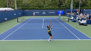 Grigor Dimitrov serve practice Court Level [upl. by Ertemed]