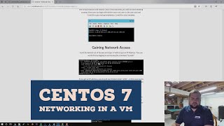 How to Configure CentOS 7 Networking in a Virtual Machine  VMware or HyperV [upl. by Pizor]