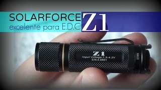 Lanterna SolarForce Z1  Review [upl. by Ekeiram338]