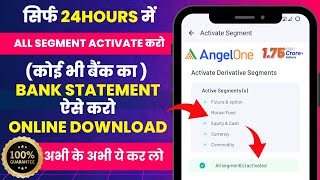 How to Active FampO Segment in Angel One2024  All Segment Activated in Angel One  Live Proof🛑 [upl. by Resarf]