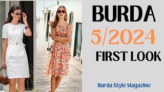 Burda Style 52024 Fırst Look [upl. by Aslehc262]