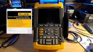 Fluke 190C series ScopeMeter Firmware Upgrade 196C [upl. by Diantha]